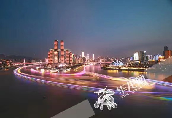 两江四岸夜景。华龙网-新重庆客户端首席记者 李文科 摄