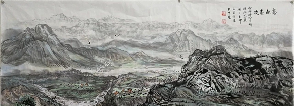 《高原春牧138x69cm》