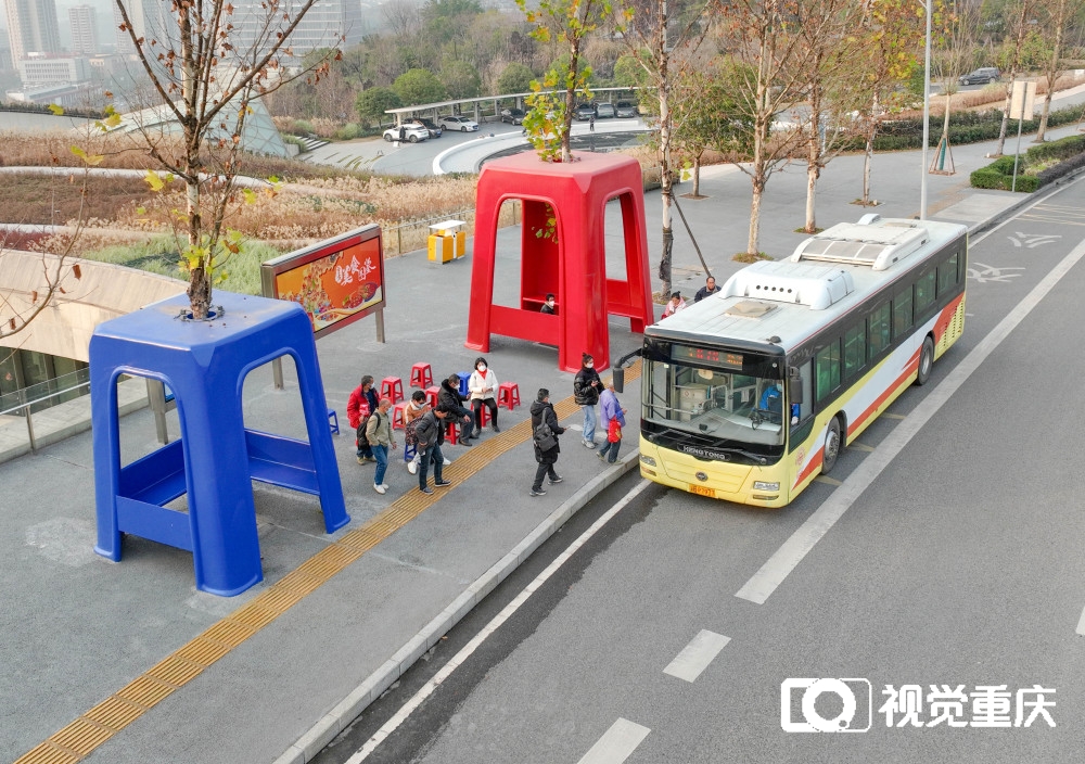 两江新区悦来：艺术公交车站涵养城市气质1