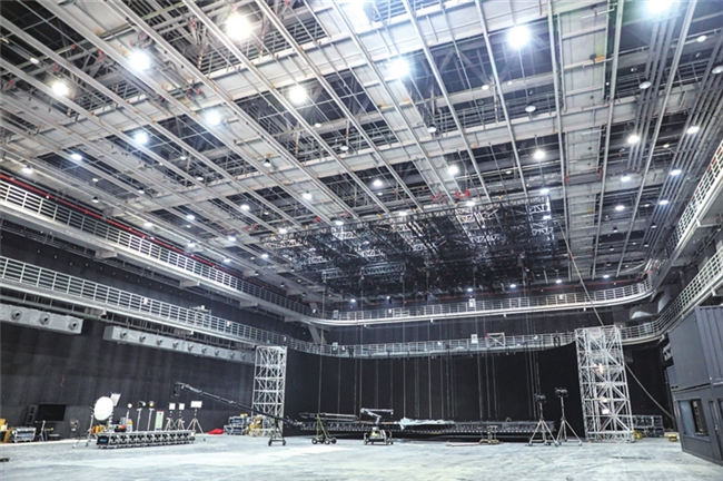 永川科技片场项目主体摄影棚建筑已经完工。渝西都市报记者 陈科儒 摄