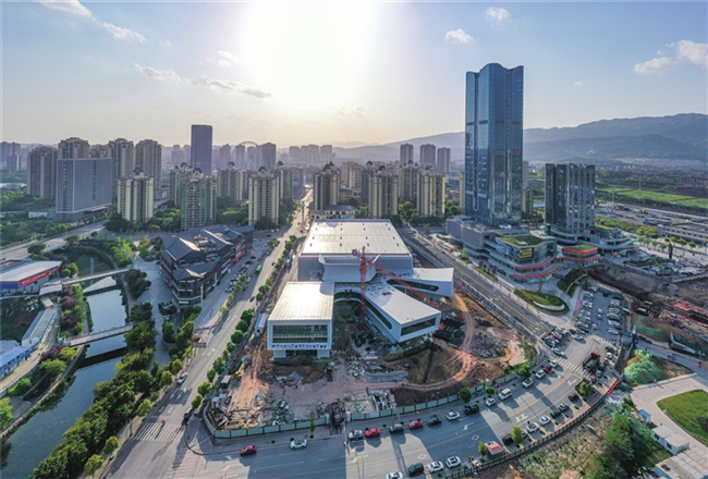永川科技片场项目整体建筑别具一格。渝西都市报记者 陈科儒 摄