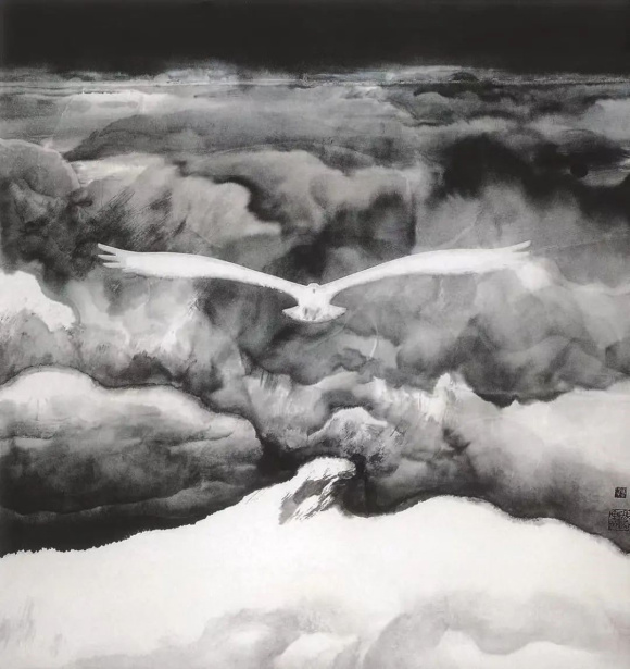 冯远,逍遥游,97cmx80cm
