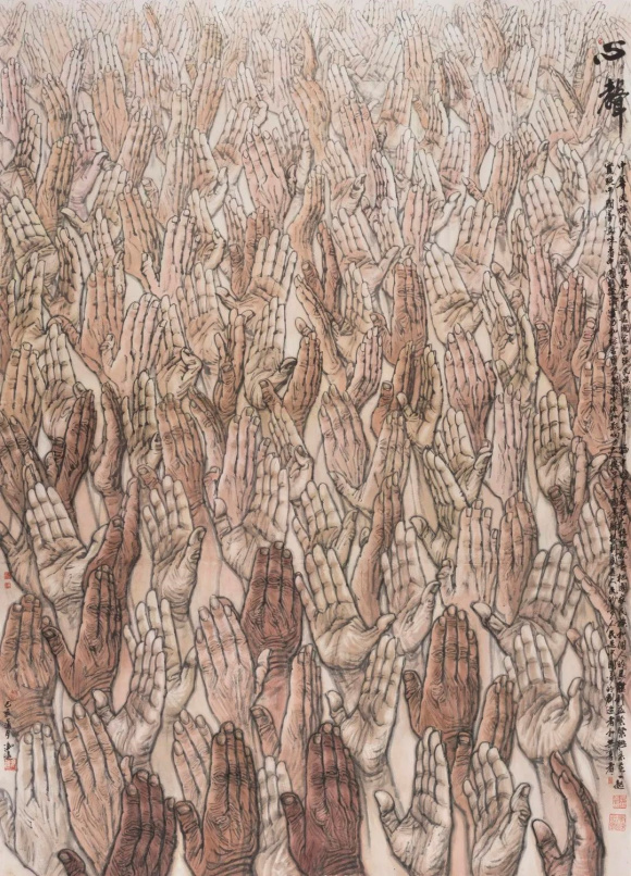 冯远,心声,260cmx200cm,2019
