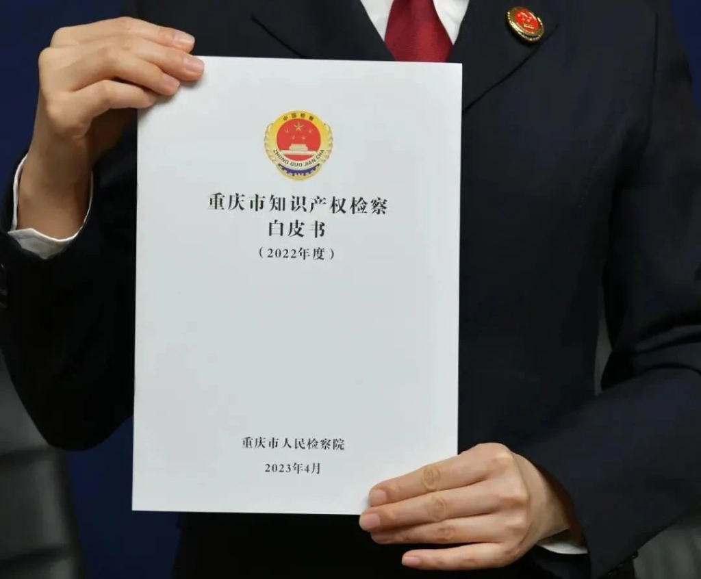 《2022年重庆市知识产权检察白皮书》。市检察院供图