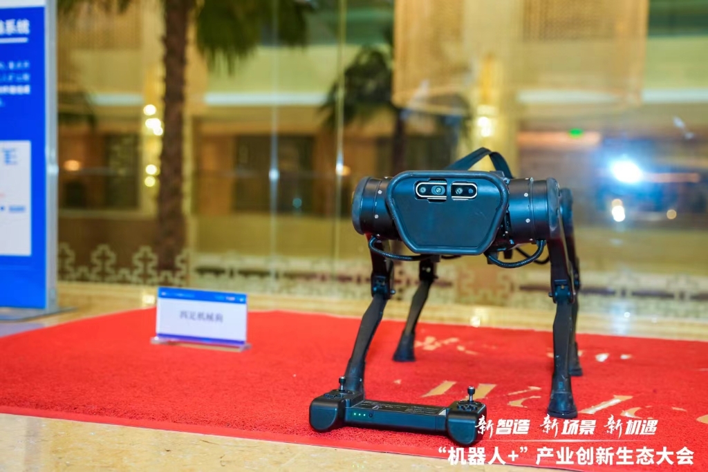现场展出的机器人1。主办方供图