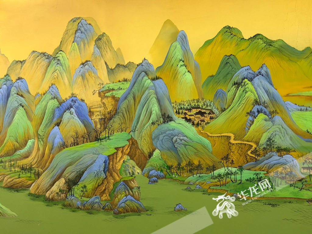 Part of A Thousand Li of Rivers and Mountains.