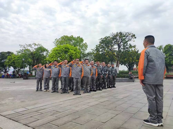 集结队伍。重庆市国防动员办公室供图