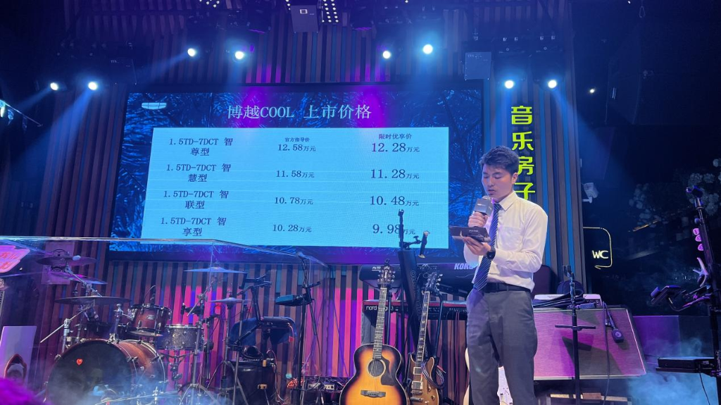 博越COOL限时优享价9.98万元-12.28万元。华龙网-新重庆客户端 张婧 摄