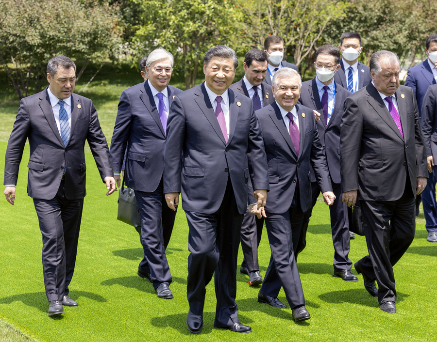 习近平主持首届中国－中亚峰会并发表主旨讲话 强调携手建设守望相助、共同发展、普遍安全、世代友好的中国－中亚命运共同体8