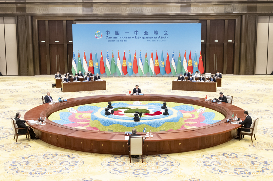 习近平主持首届中国－中亚峰会并发表主旨讲话 强调携手建设守望相助、共同发展、普遍安全、世代友好的中国－中亚命运共同体4