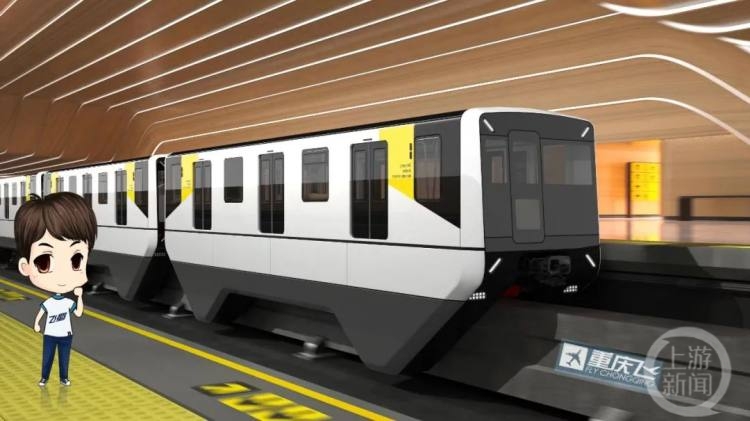时尚又可爱！重庆江北机场T3A往返T3B的“小火车”长这样3