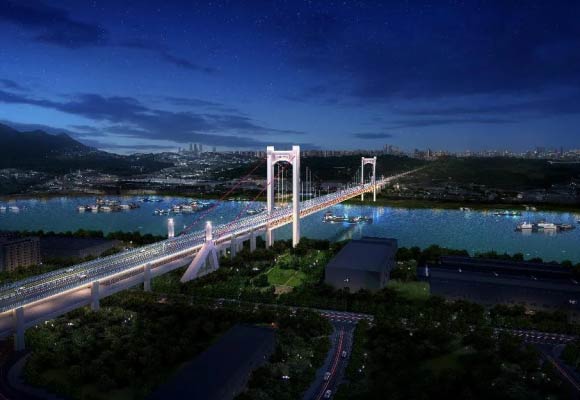 黄桷沱长江大桥效果图。受访者供图 华龙网发