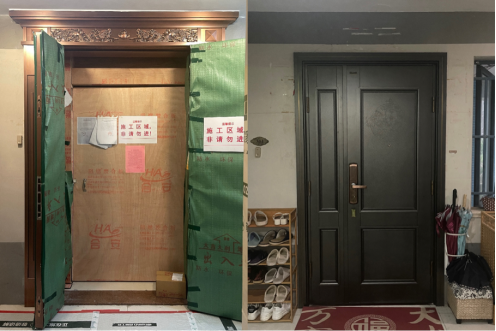 探访广州私拆承重墙小区:部分同栋住户未搬离、官方已临时加固6