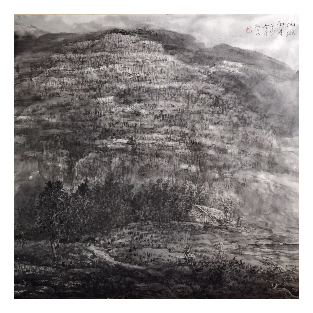 《山雨欲来》68X68cm