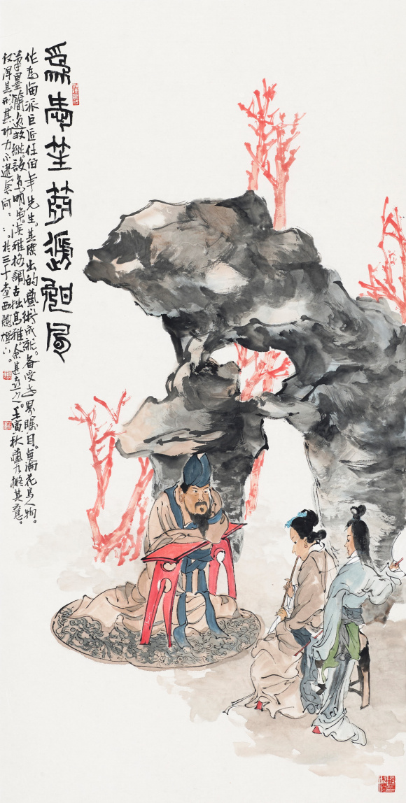 为爱笙箫递晚风    68x136cm