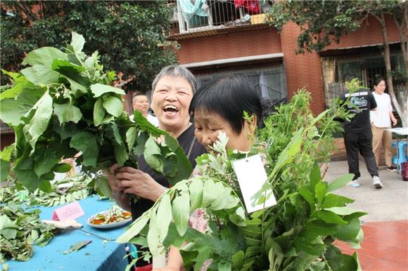 3领取草药的居民。通讯员 刘琴 摄