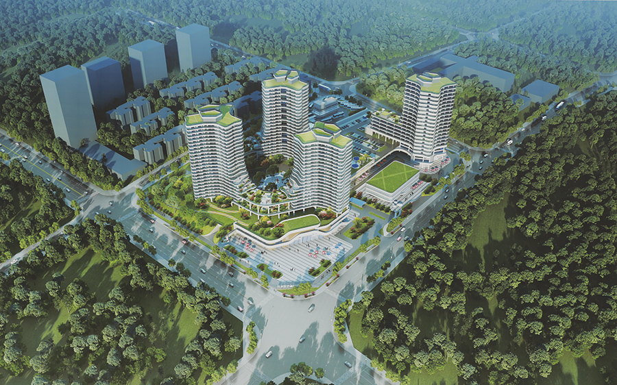 重庆国际生物城配套公寓项目效果图。受访者供图