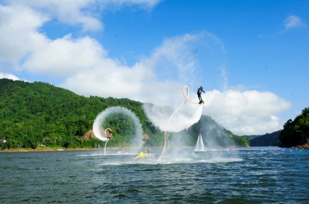 太阳湖水上项目。石柱县供图