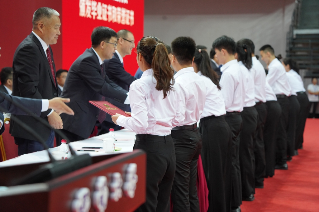 西南大学2023届研究生毕业典礼现场。受访单位供图