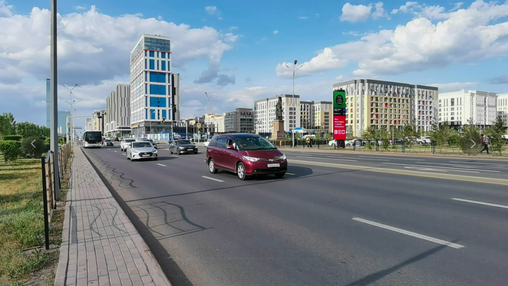 On the street of Astana.