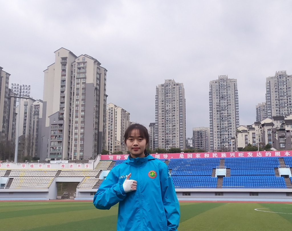 Ma Lingqiao admitted to Shanghai University of Sport with the second place in the football project. (Photo provided by interviewee)