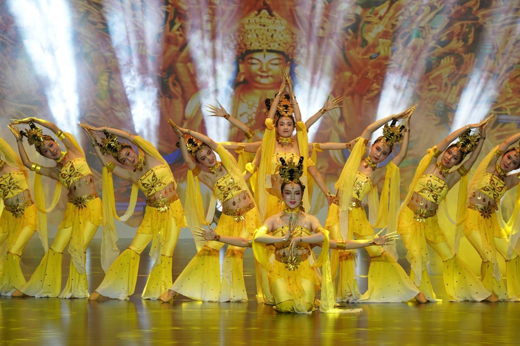 中国舞《石刻梵音》。重庆市总工会供图 华龙网发