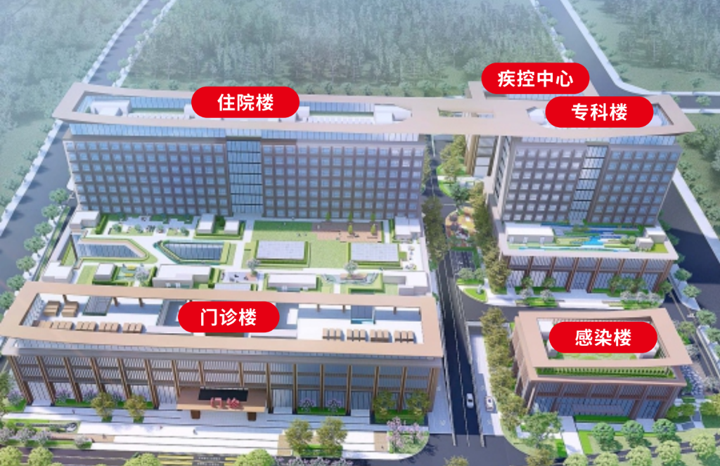 03 两江新区中医院新院区效果图。医院供图
