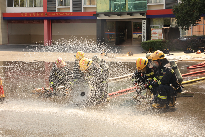 训练现场。秀山县消防救援大队供图 华龙网发
