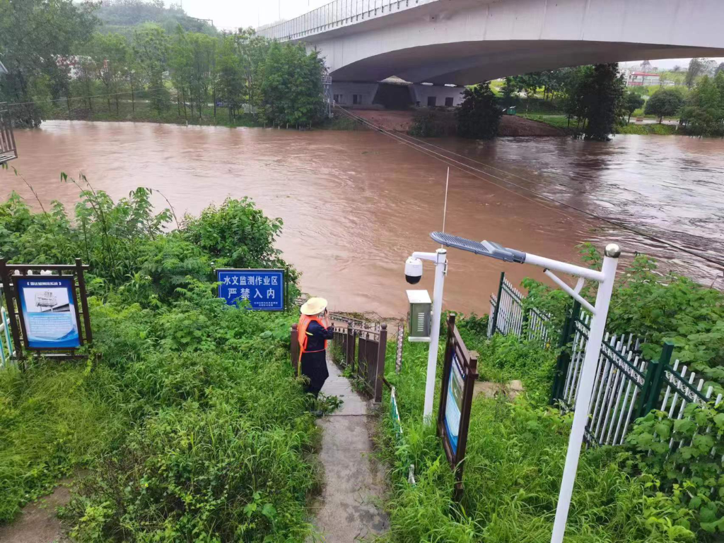 重庆多地中小河流出现涨水过程。重庆市水利局供图