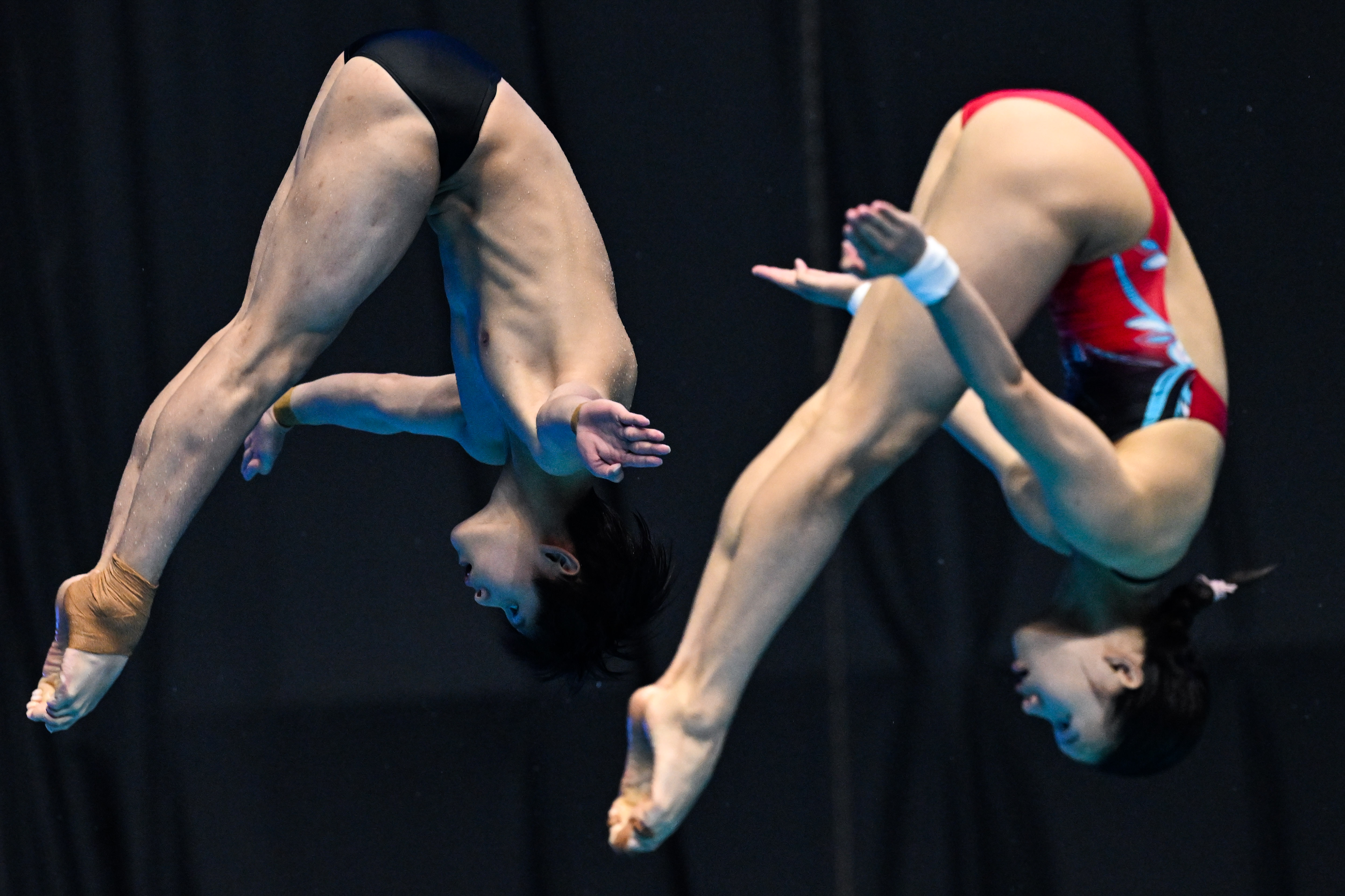 跳水第12金！朱子锋/林珊获得混双三米板冠军1