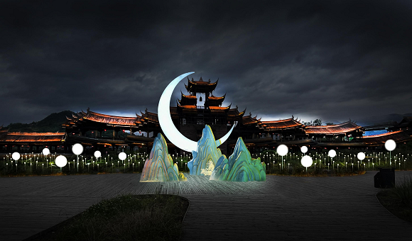 仙剑主题巡游（效果图）。黔江区文化和旅游发展委员会供图 华龙网发
