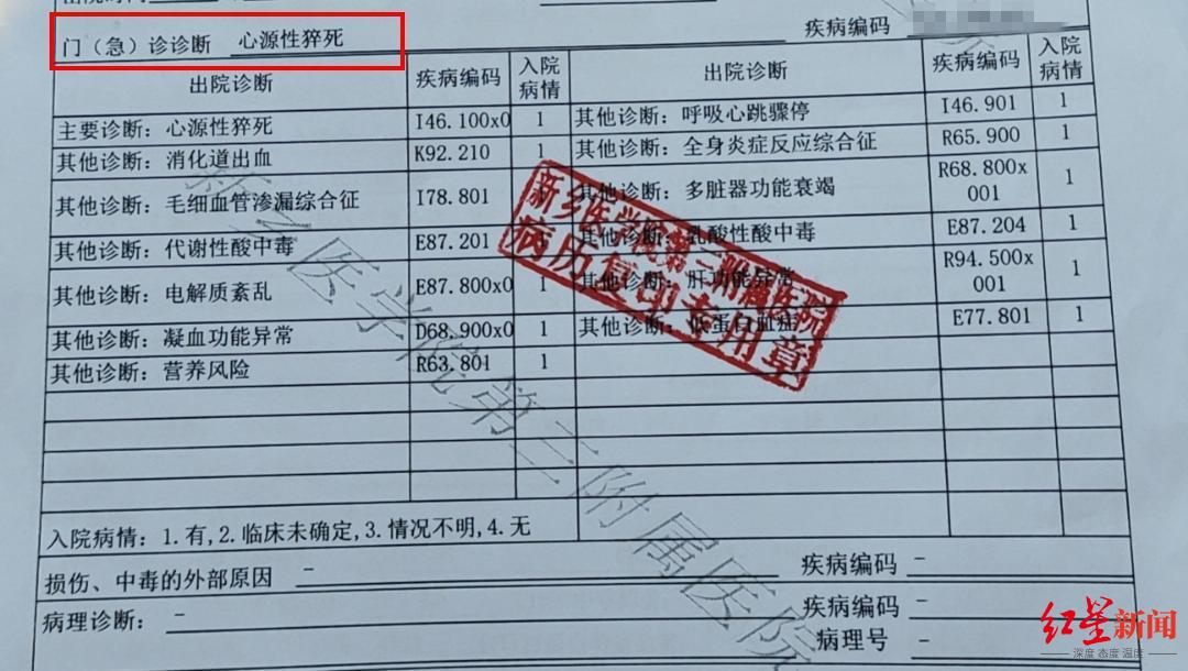 男子在看守所突发疾病去世，家属称有肋骨断裂 看守所：他没有挨打受气，可能抢救中造成的2