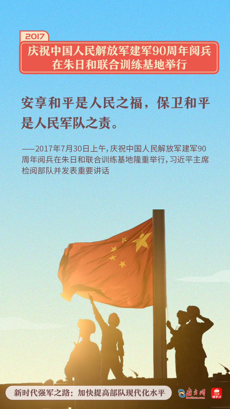 新时代强军之路：加快提高部队现代化水平9