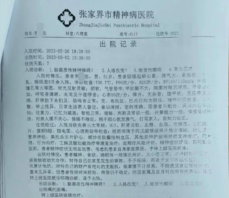 湖南千万富翁被儿子送进精神病院事件：一场亲情与利益的“罗生门”7