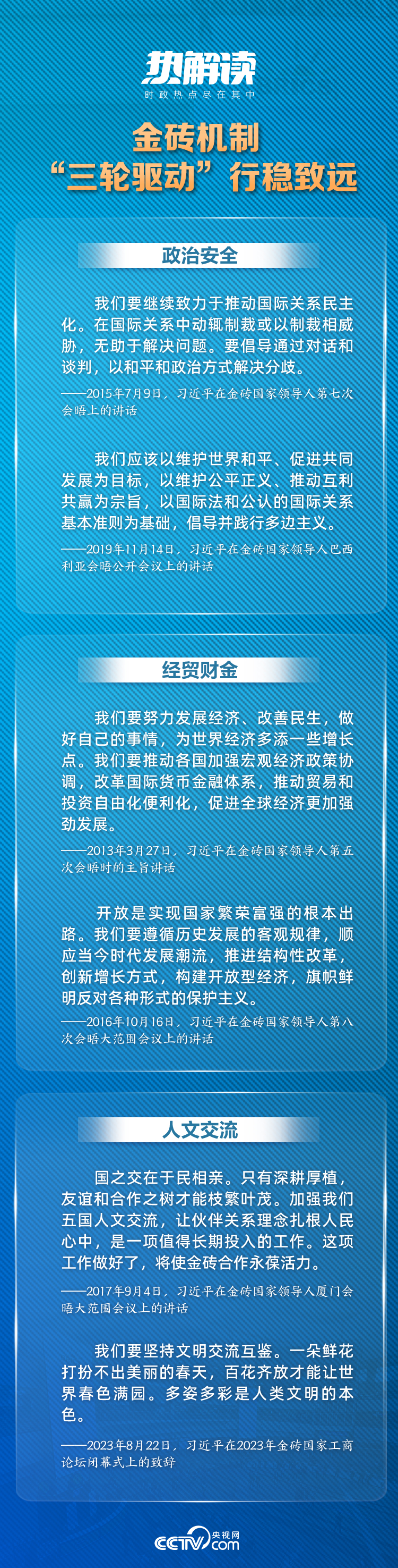 热解读 | 习近平“三大全球倡议”推动金砖机制提质升级 2