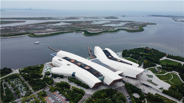 国家海洋博物馆（无人机照片）。新华社记者 孙凡越 摄