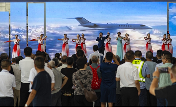 万州机场T2航站楼喜迎投用的日子。冉孟军 摄 万州区委宣传部供图