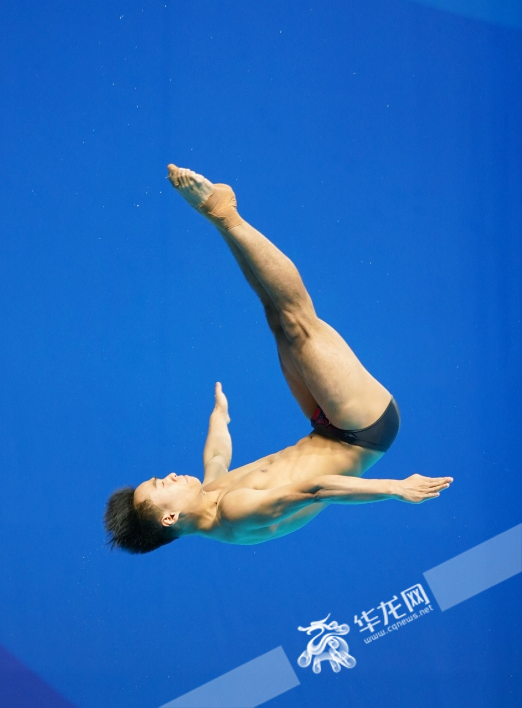 Zhang Wen’an, a Chongqing diver. 
