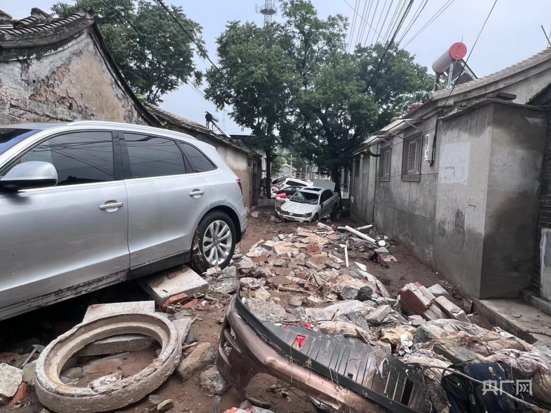 记者实地走访北京门头沟丁家滩村：滞留在村里的村民已全部撤离5