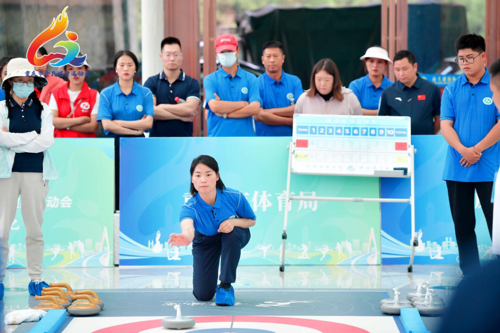 In the competition. (Photo provided by the Chongqing Municipal Winter Sports Administrative Center)