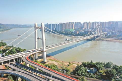 几江长江大桥。滨江新城建设管理中心供图