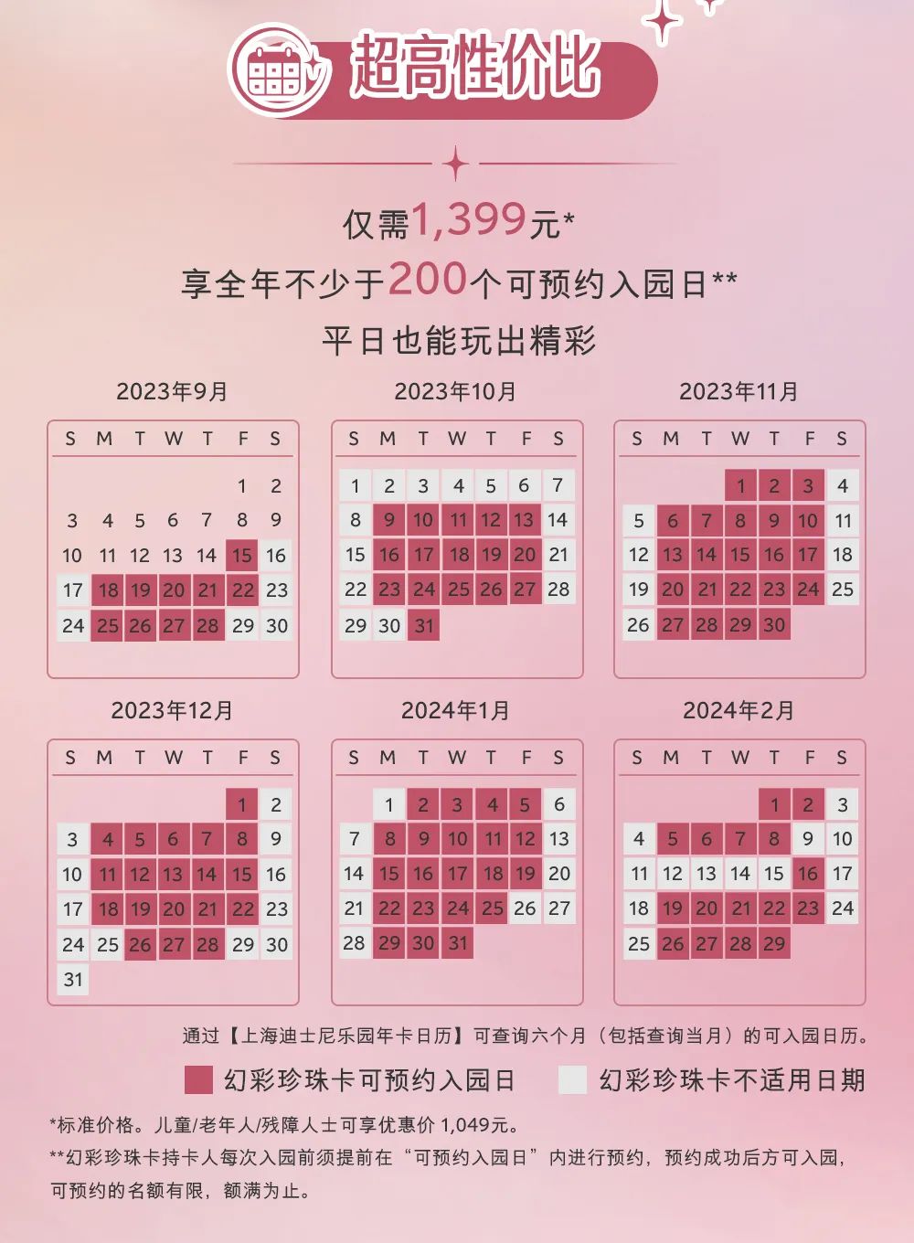 上海迪士尼年卡回归：幻彩珍珠卡1399元，星光宝石卡和无限钻石卡均涨价3