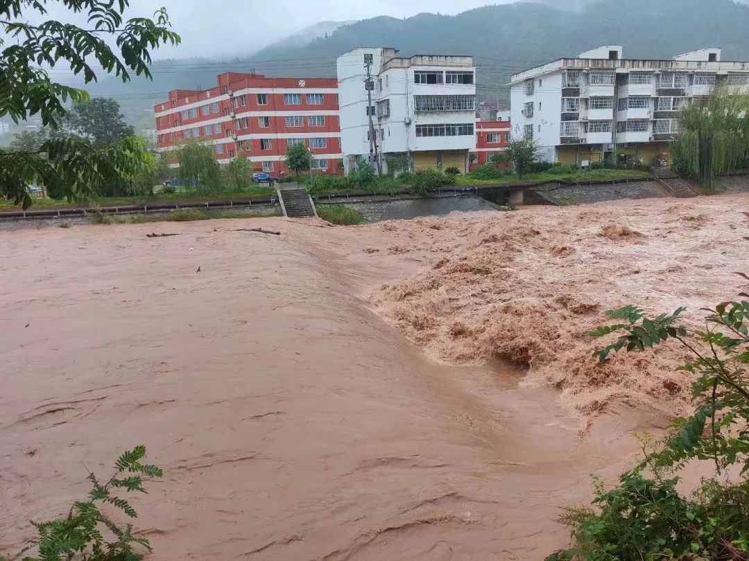 强降雨致重庆巫山城区积水 相关部门紧急排涝