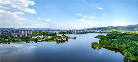 双桂湖风景美如画。梁平区文化和旅游发展委员会供图 华龙网发