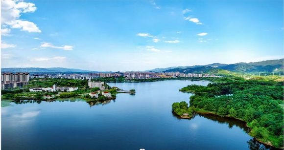 双桂湖国家湿地公园。梁平区文旅委供图 华龙网发