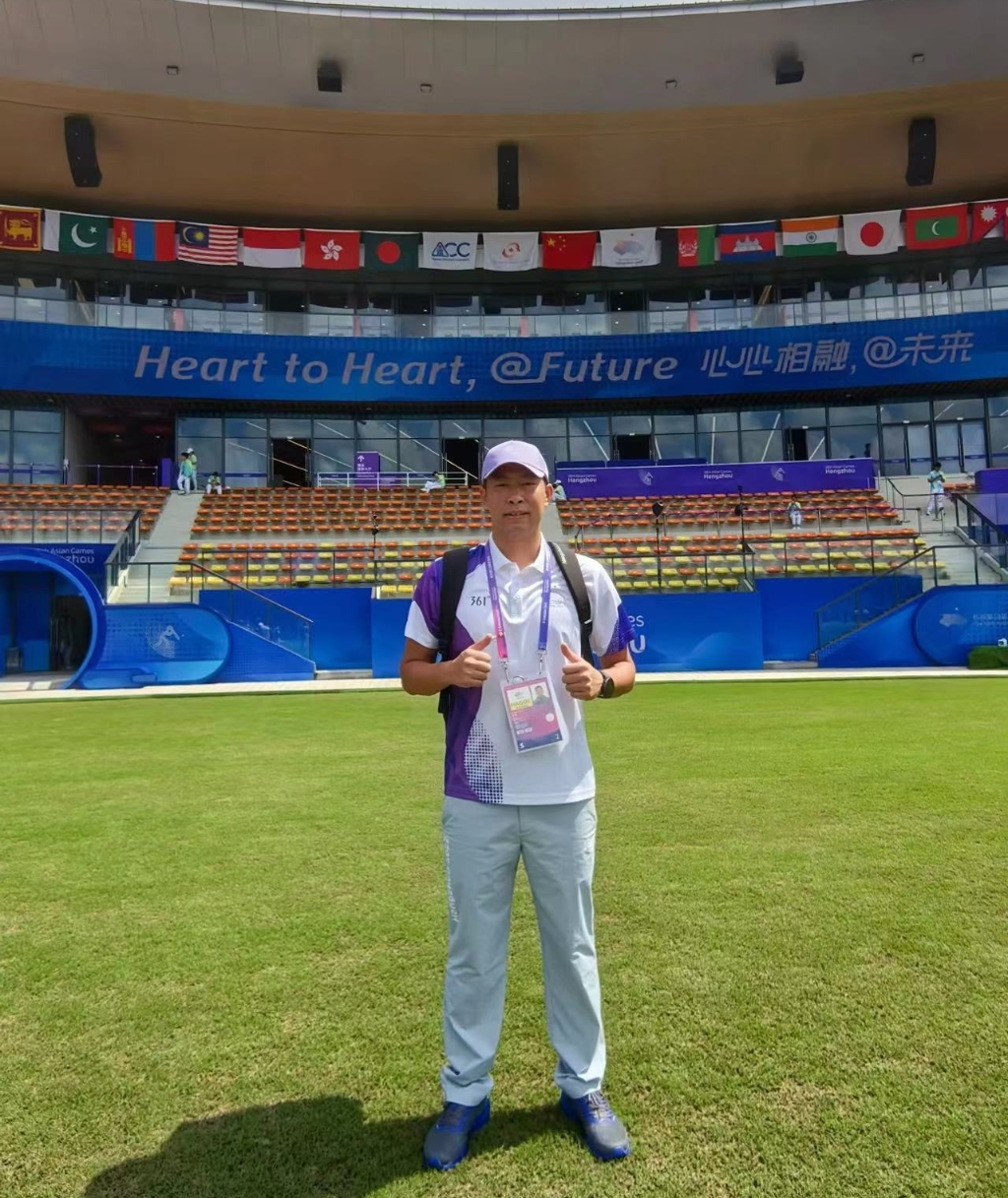 Zhang Peng, the cricket referee. (Photo provided by the interviewee)