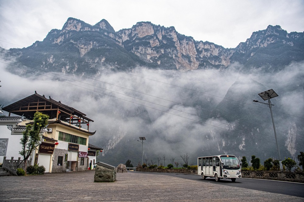 “天坑村”冬日美景1