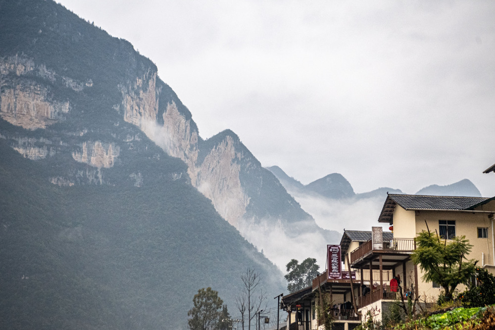 “天坑村”冬日美景6