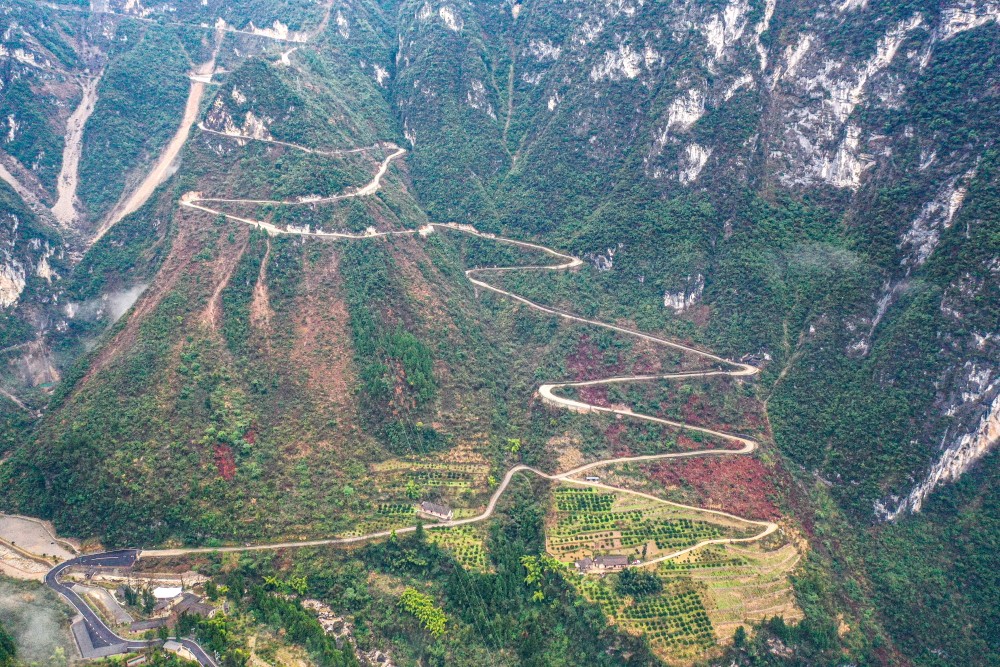 “天坑村”冬日美景5