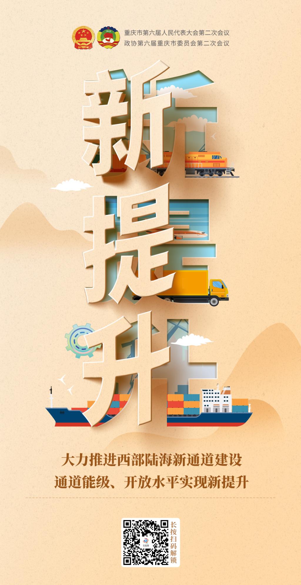 一组海报速览2023重庆人拼出的9个“新”6